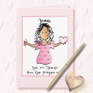 Zorg en zorg Kaart voor haar