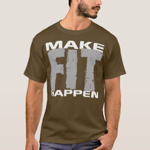 Zorg ervoor dat er Shirt-gym-oefening-uitloopversn T-shirt