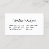 Zorg ervoor dat het werkt Mode Visitekaartje (Achterkant)