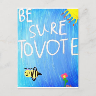 Zorg ervoor dat je stem uitbrengt briefkaart