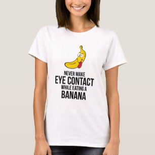 Zorg ervoor dat u nooit contact met uw ogen opneem t-shirt