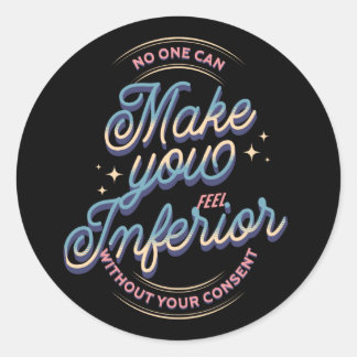 Zorg ervoor dat u zich Inferior Roosevelt Womens R Ronde Sticker