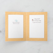 Zorg goed voor vogels, religieus kaart (Binnen)