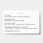 Zorg ID-badge Badge (Achterkant)