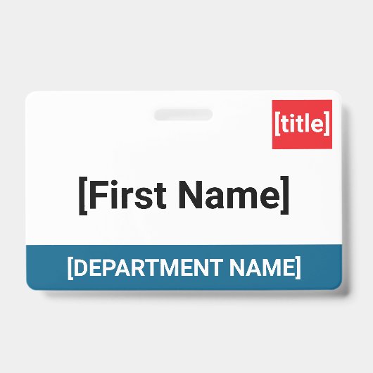 Zorg ID-badge Badge (Voorzijde)
