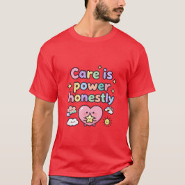 Zorg Is Macht Echt Schattig Hart T-shirt