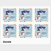 Zorg is Snow Joke Gezondheidszorg Verwijzende Mark Vierkante Sticker (Vel)