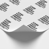 ZORG MINDER OVER WINSTEN CADEAUPAPIER (Hoek)