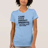 ZORG MINDER OVER WINSTEN T-SHIRT (Voorkant)