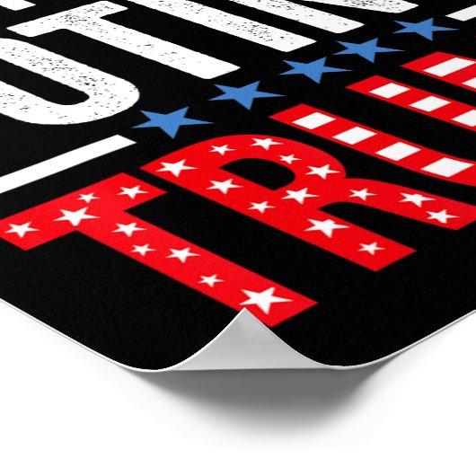 Zorg nog steeds stemmen Trump 2024 Poster (Hoek)