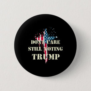 Zorg nog steeds stemmende Trump Patriottische Amer Ronde Button 5,7 Cm