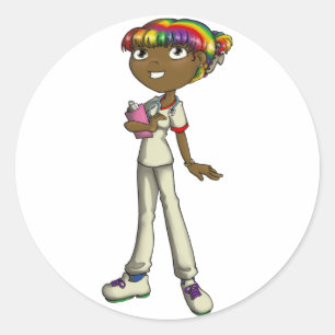 Zorg Ronde Sticker