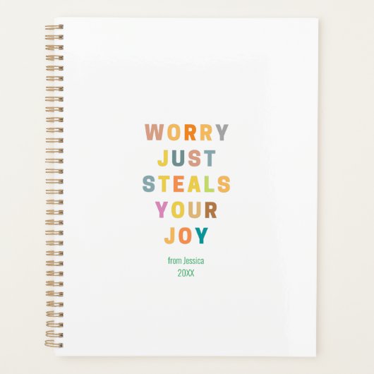 ZORG STEALT JE JOU ALLEEN | Religie Planner (Voorkant)