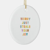 ZORG STEALT JE JOU ALLEEN | Religieus decimaal Keramisch Ornament (Rechts)