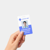 Zorg Verpleegster Foto ID Badge Card (Handheld)