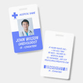 Zorg Verpleegster Foto ID Badge Card (Voor- en achterkant)