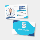 Zorg Verpleegster Foto ID Badge Card (Voor- en achterkant)