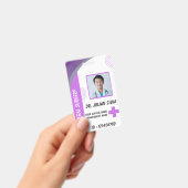 Zorg Verpleegster Foto ID Badge Card (Handheld)