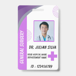Zorg Verpleegster Foto ID Badge Card
