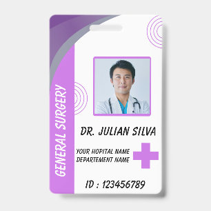 Zorg Verpleegster Foto ID Badge Card