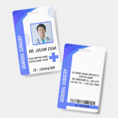 Zorg Verpleegster Foto ID Badge Card (Voor- en achterkant)
