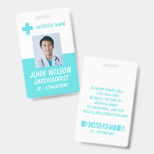 Zorg Verpleegster Foto ID Badge Card (Voor- en achterkant)