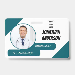 Zorg Verpleegster Foto ID Badge Card