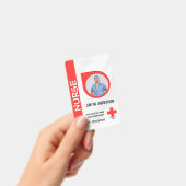 Zorg Verpleegster Foto ID Badge Card (Handheld)