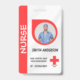 Zorg Verpleegster Foto ID Badge Card
