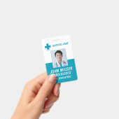 Zorg Verpleegster Foto ID Badge Card (Handheld)