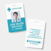 Zorg Verpleegster Foto ID Badge Card (Voor- en achterkant)