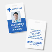 Zorg Verpleegster Foto ID Badge Card (Voor- en achterkant)