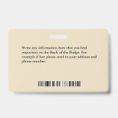 Zorg Verpleegsters Ziekenhuizen Service Aangepaste Badge (Achterkant)