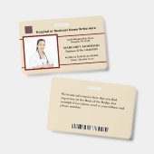 Zorg Verpleegsters Ziekenhuizen Service Aangepaste Badge (Voor- en achterkant)