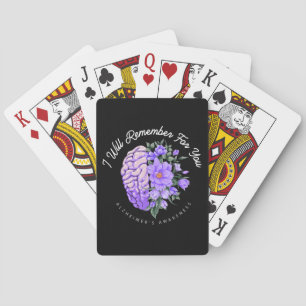 Zorg voor Alzheimer Ik Zal Voor Jou Herinneren Pokerkaarten