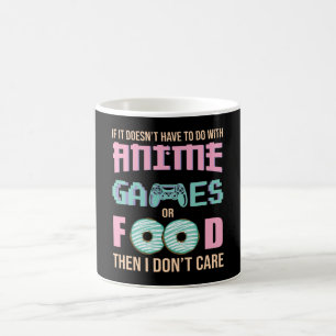 Zorg voor Anime, Videogames & Eten Quote Koffiemok