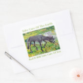 Zorg voor de Aarde in de Sticker (Envelop)