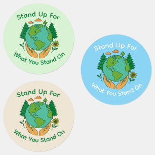 Zorg voor de aarde Stickers