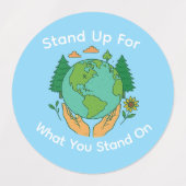 Zorg voor de aarde Stickers (Design 2)
