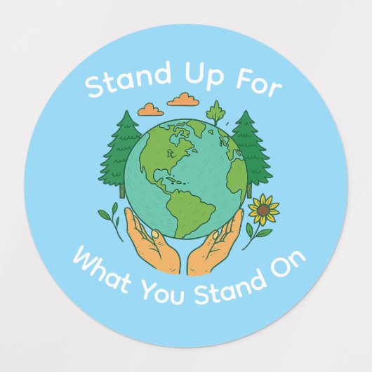 Zorg voor de aarde Stickers (Design 2)