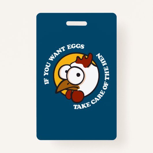 Zorg voor de hen 1 badge (Voorkant)