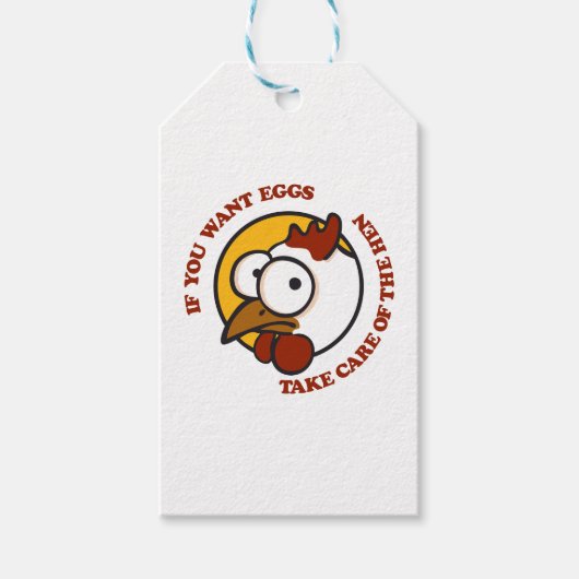 Zorg voor de hen 1 cadeaulabel (Voorkant)