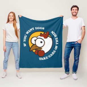 Zorg voor de hen 1 fleece deken