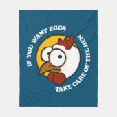 Zorg voor de hen 1 fleece deken (Voorkant)