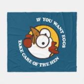 Zorg voor de hen 1 fleece deken (Voorkant (Horizontaal))