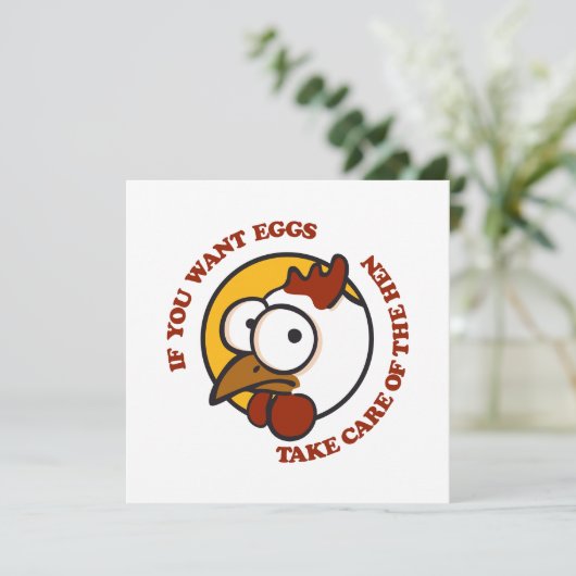 Zorg voor de hen 1 kaart (Staand voorkant)