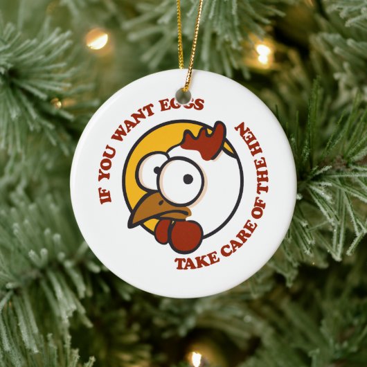 Zorg voor de hen 1 keramisch ornament (Boom)