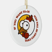 Zorg voor de hen 1 keramisch ornament (Rechts)