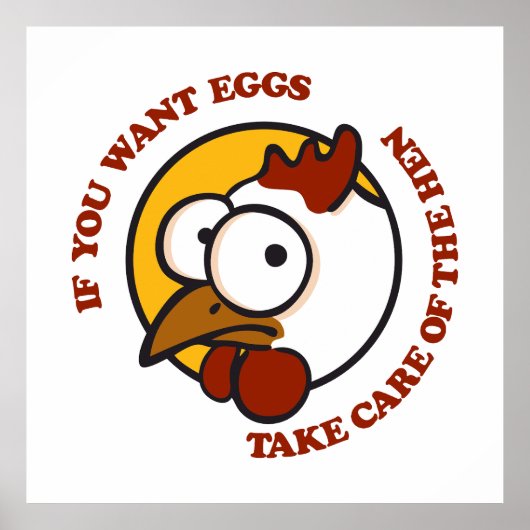 Zorg voor de hen 1 poster (Voorkant)