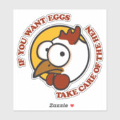 Zorg voor de hen 1 sticker (Vel)